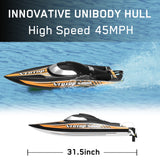 RC Boat Vector SR80 2.4GHZ 45MPH High Speed With Auto Roll Back Function ABS Plastic Hull