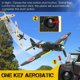 RC Aircraft 400mm Wingspan 2.4G 6-Axis Remote Control Fighter Airplane