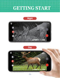 Trail Camera WiFi APP Control 1296P 24MP Night Vision Motion Activated Waterproof