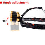 Powerful LED Headlight headlamp 5LED Head Lamp 8000 lumens