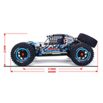 4WD 80km/h High-Speed Brushless Desert Monster Off-Road Remote Control Cars Toys