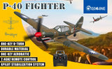 Fighter Plane 400mm Wingspan 2.4GHz 4CH EPP 6-Axis Gyro One-Key U-Turn Aerobatic RC Airplane