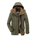 Winter Parkas Male Fur Trench Thick Jackets