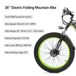 Electric Mountain Bike with Dual 500W Motors 31.1MPH 43.5 Miles Commuter Bicycle 48V 17.5Ah Battery MAX 50 km/h