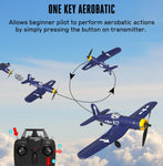 One-key Aerobatic RC Airplane RC Plane with 2.4Ghz 4CH Remote Control