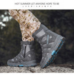 Tactical Military Men Winter Outdoor Climbing Sport Fishing Shoes Non-Slip Waterproof Breathable