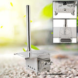 Portable Stainless Steel Wood Stove Double-walled With Heating and Cooking Capability