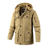 Winter Parka Men Fleece Thick Warm Hooded Military Jacket