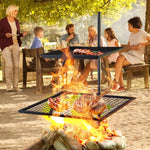 Swivel Grill 24 x 24 Heavy Duty Steel Campfire Grill for BBQ