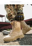 PLUS SIZE 39-47 US Military Boots Men Leather Combat Boots