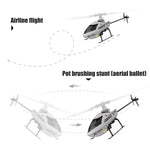 4 Channels Remote Control Plane 6-axis Gyroscope 6G System Helicopter Altitude Hold USB Charging with Battery