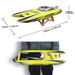 Atomic 45mph High-Speed Lake Racing Remote Control RC Boat 2.4Ghz  with ABS Unibody Blow Plastic Hull