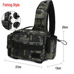 Single Shoulder Waist Pack Fishing Tactical Bag - activityasset