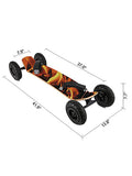 Mountainboard Cross Country Skateboard All Terrain Longboard with 95A Shock Absorber