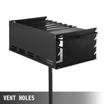 Heavy Duty Grilll Single Post w/ Cooking Grate 360º Adjustable Park-Style